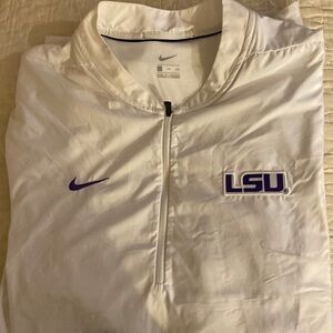 LSU pullover windbreaker